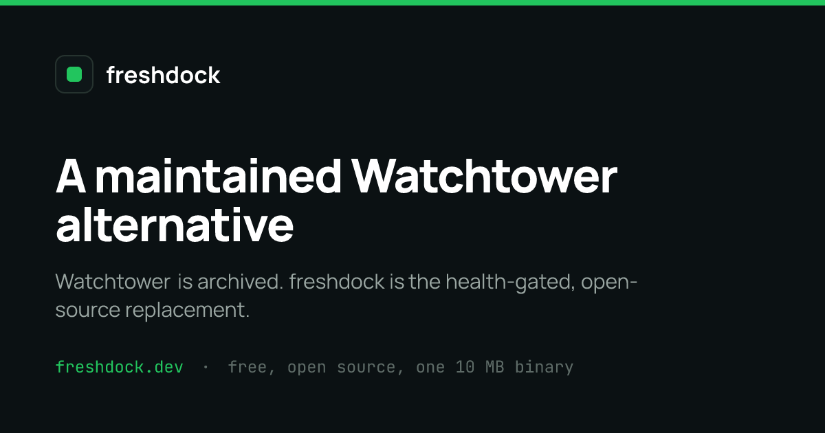 Watchtower Alternative | freshdock